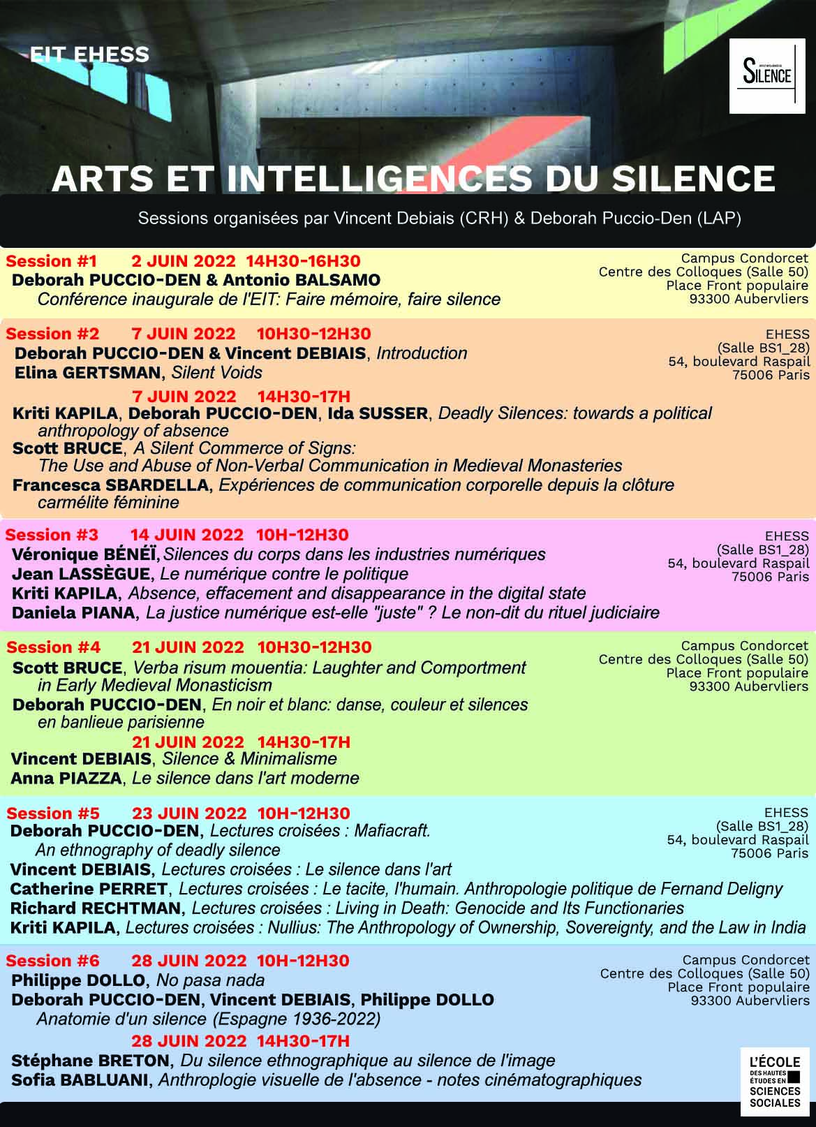 EIT Arts et intelligences du Silence